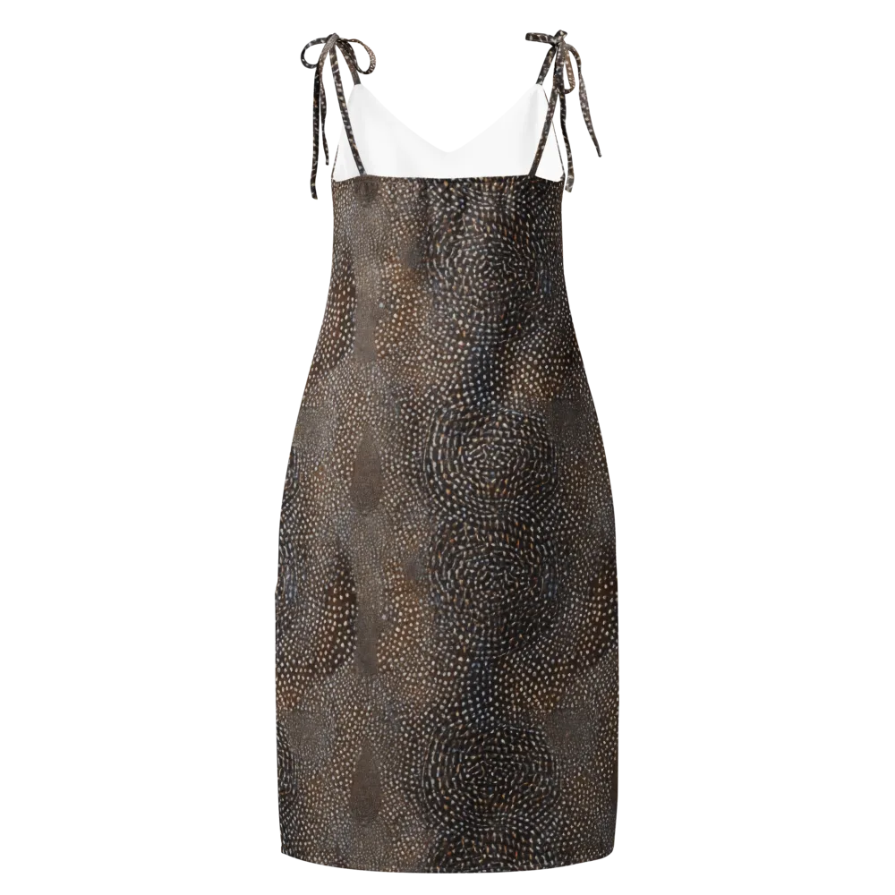 Cocoa Constellation on Slip Dress — Back