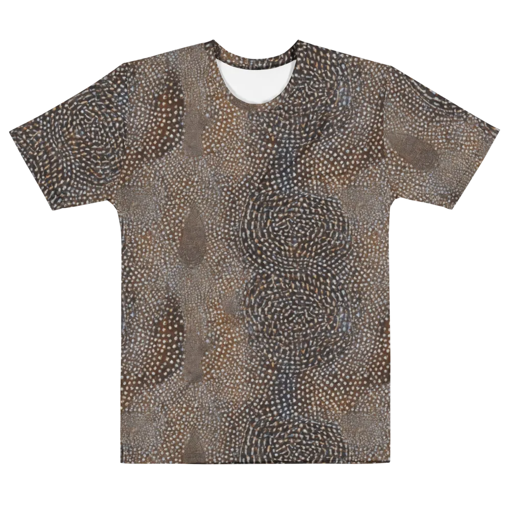 Cocoa Constellation on Men's Cotton Crew Neck T-Shirt — Front