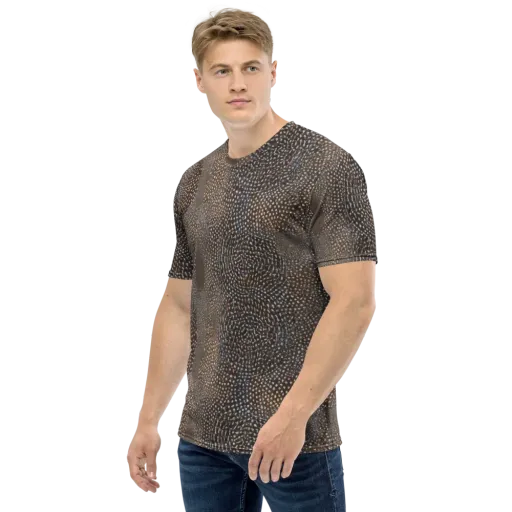 Cocoa Constellation on a Men's Crew Neck T-Shirt