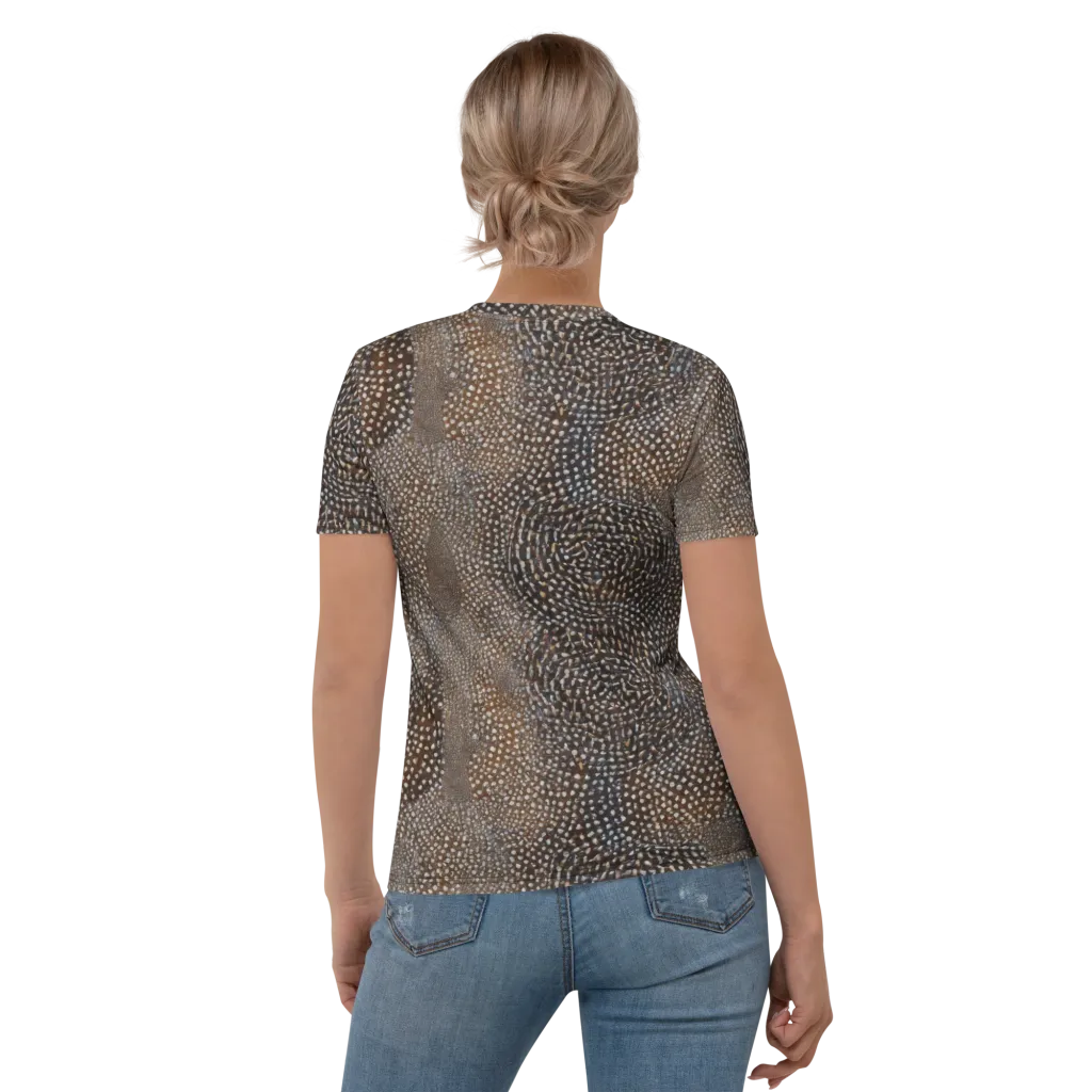Cocoa Constellation on Women's Crew Neck T-Shirt — Back