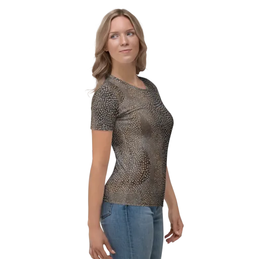 Cocoa Constellation on a Women's Crew Neck T-Shirt