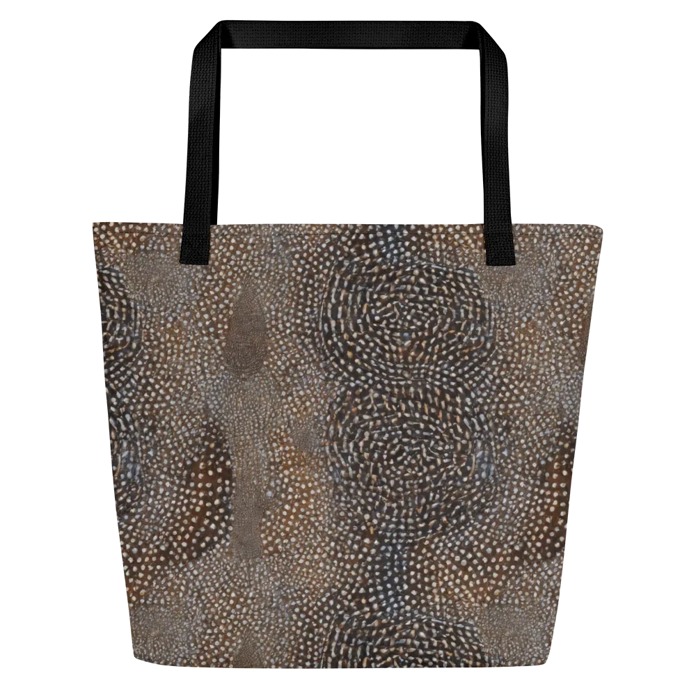 Cocoa Constellation on Large Tote Bag W/ Pocket — Front