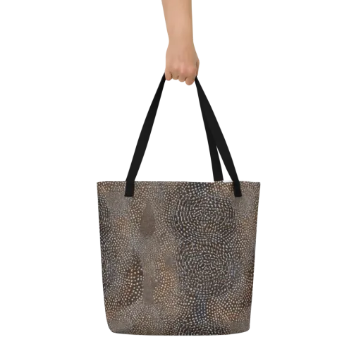 Cocoa Constellation on a Large Tote Bag W/ Pocket