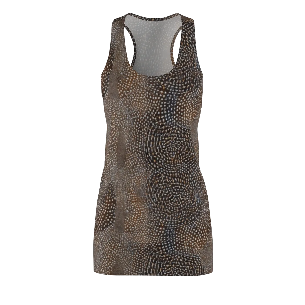 Cocoa Constellation on Racerback Dress — Front