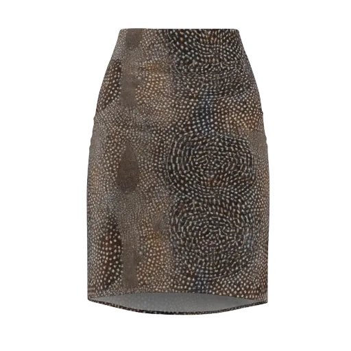 Cocoa Constellation on a Pencil Skirt