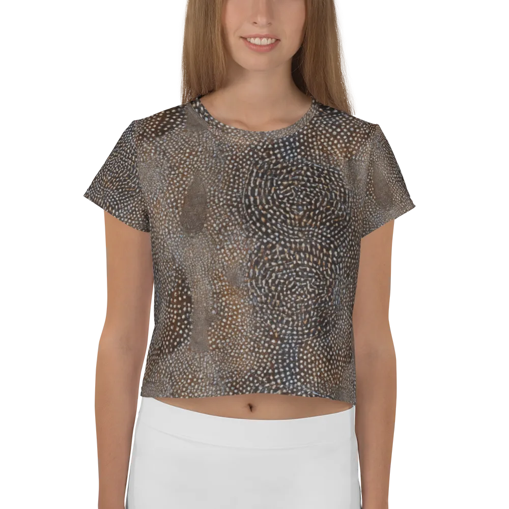 Cocoa Constellation on Crop Tee — Front