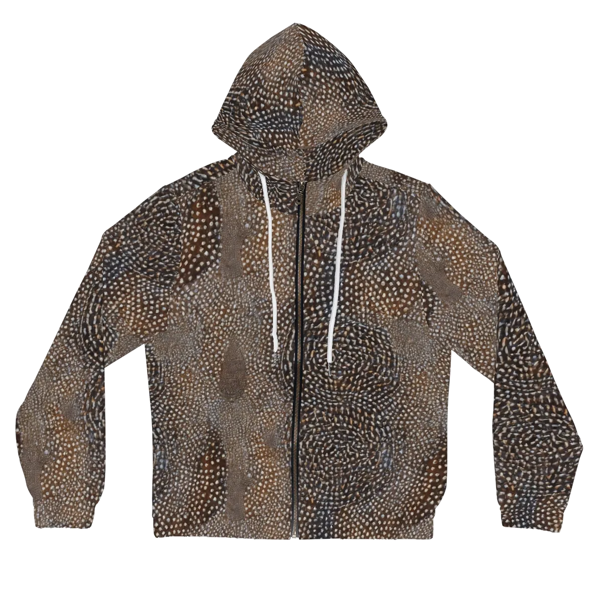Cocoa Constellation on Women's Full-Zip Hoodie — Front