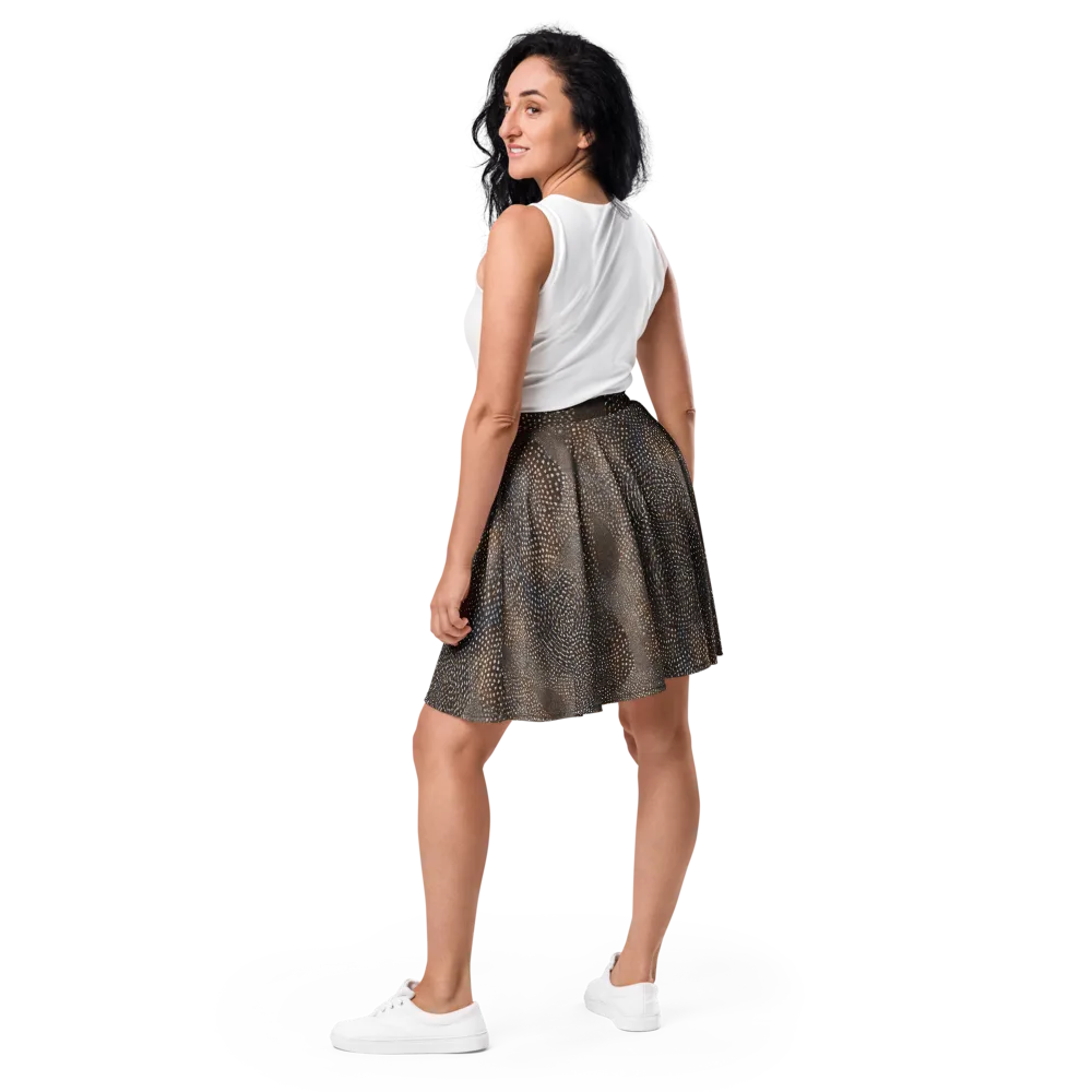 Cocoa Constellation on Skater Skirt — Back
