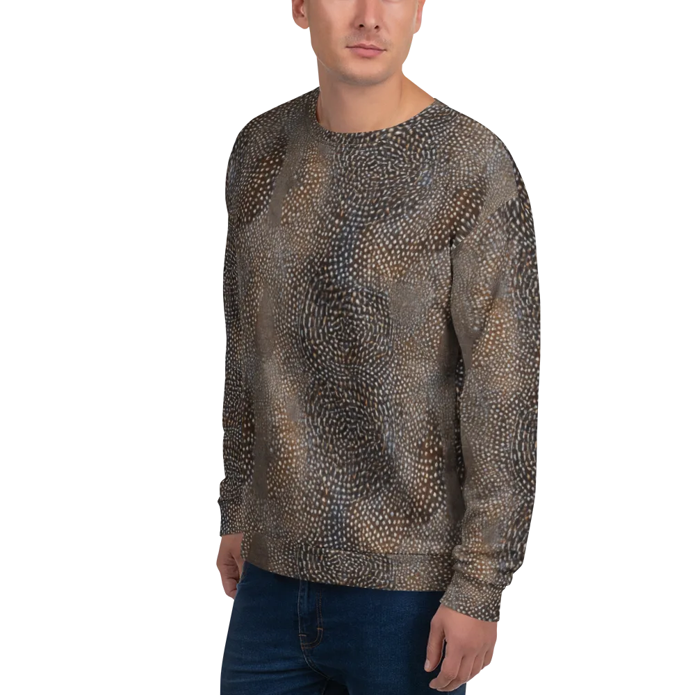 Cocoa Constellation on Sweatshirt — Left Front