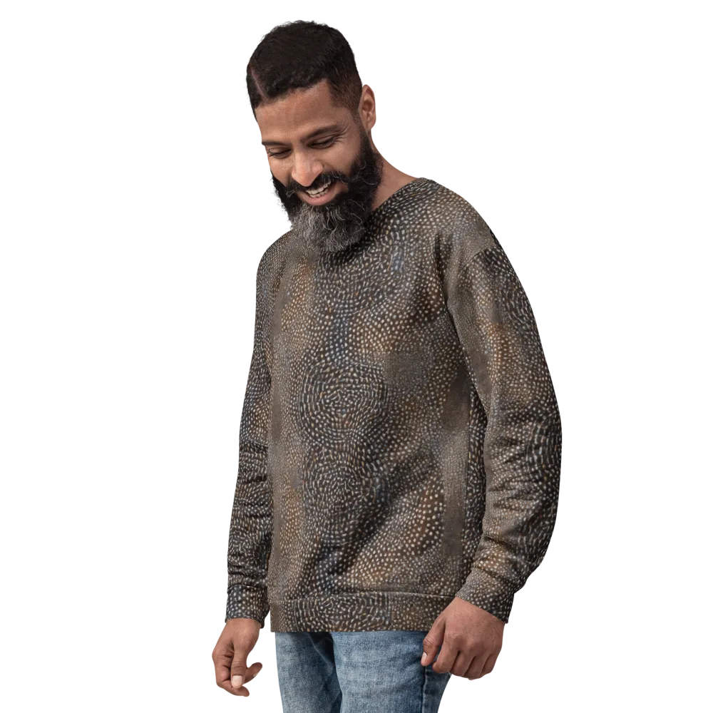 Cocoa Constellation on Sweatshirt — Left Front