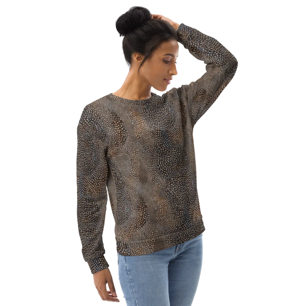 Cocoa Constellation on Sweatshirt — Right Front
