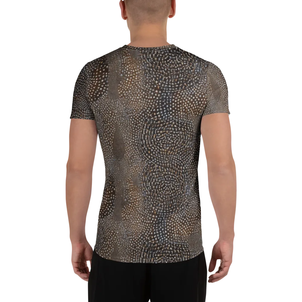 Cocoa Constellation on Men's Athletic T-Shirt — Back