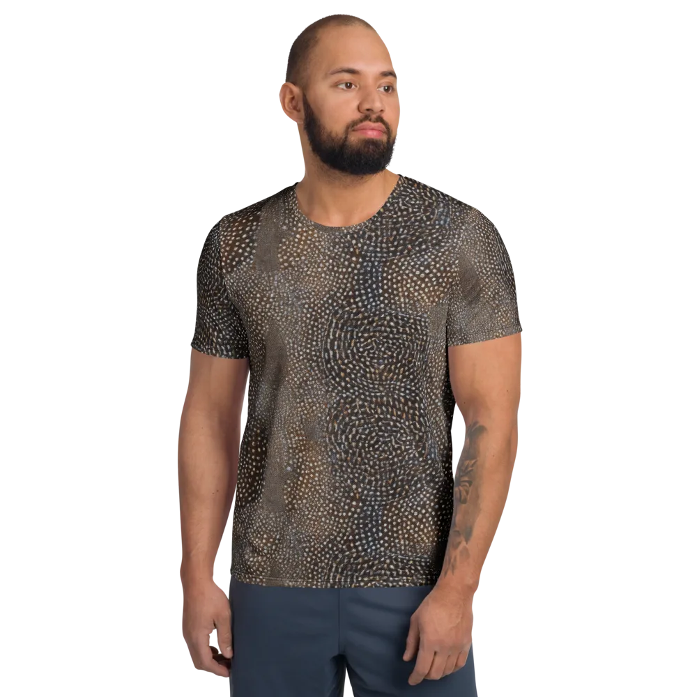 Cocoa Constellation on Men's Athletic T-Shirt — Front