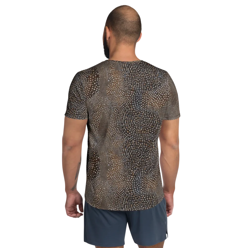 Cocoa Constellation on Men's Athletic T-Shirt — Back
