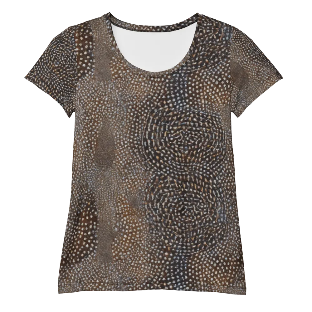 Cocoa Constellation on Women's Athletic T-Shirt — Front