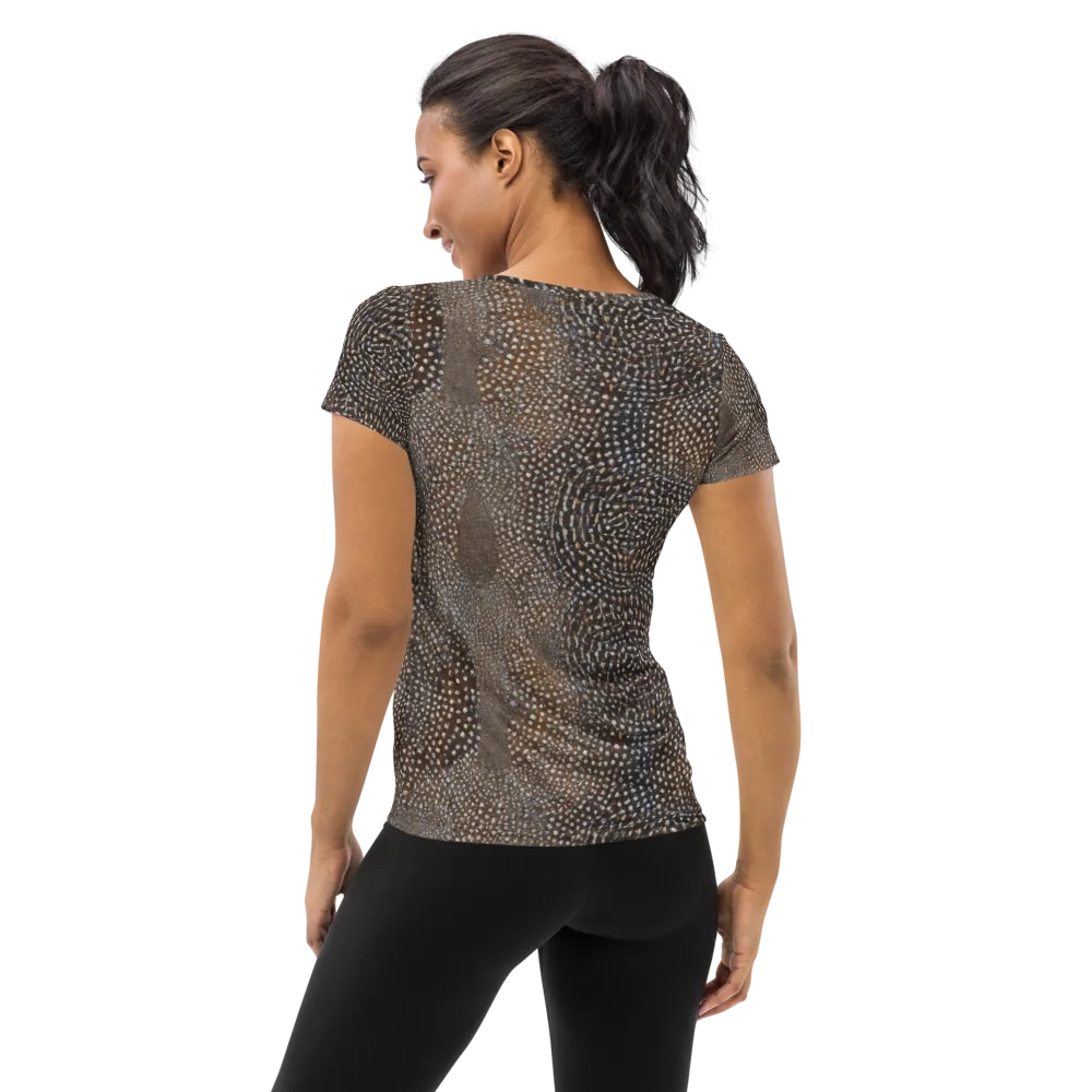 Cocoa Constellation on Women's Athletic T-Shirt — Back