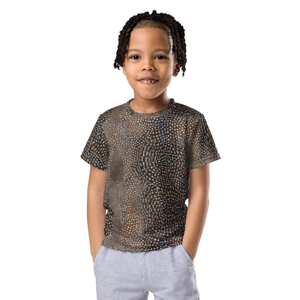 Cocoa Constellation on Kids Crew Neck T-Shirt — Front