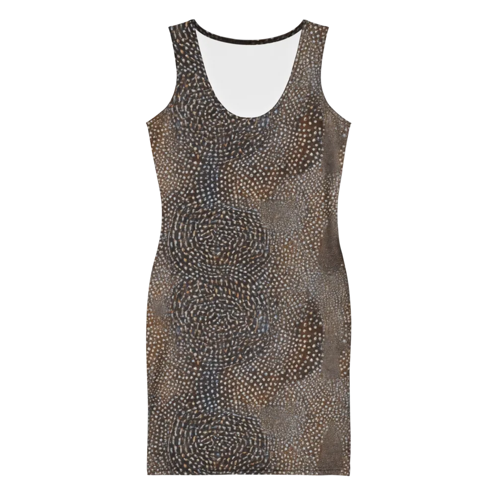 Cocoa Constellation on Bodycon Dress — Front