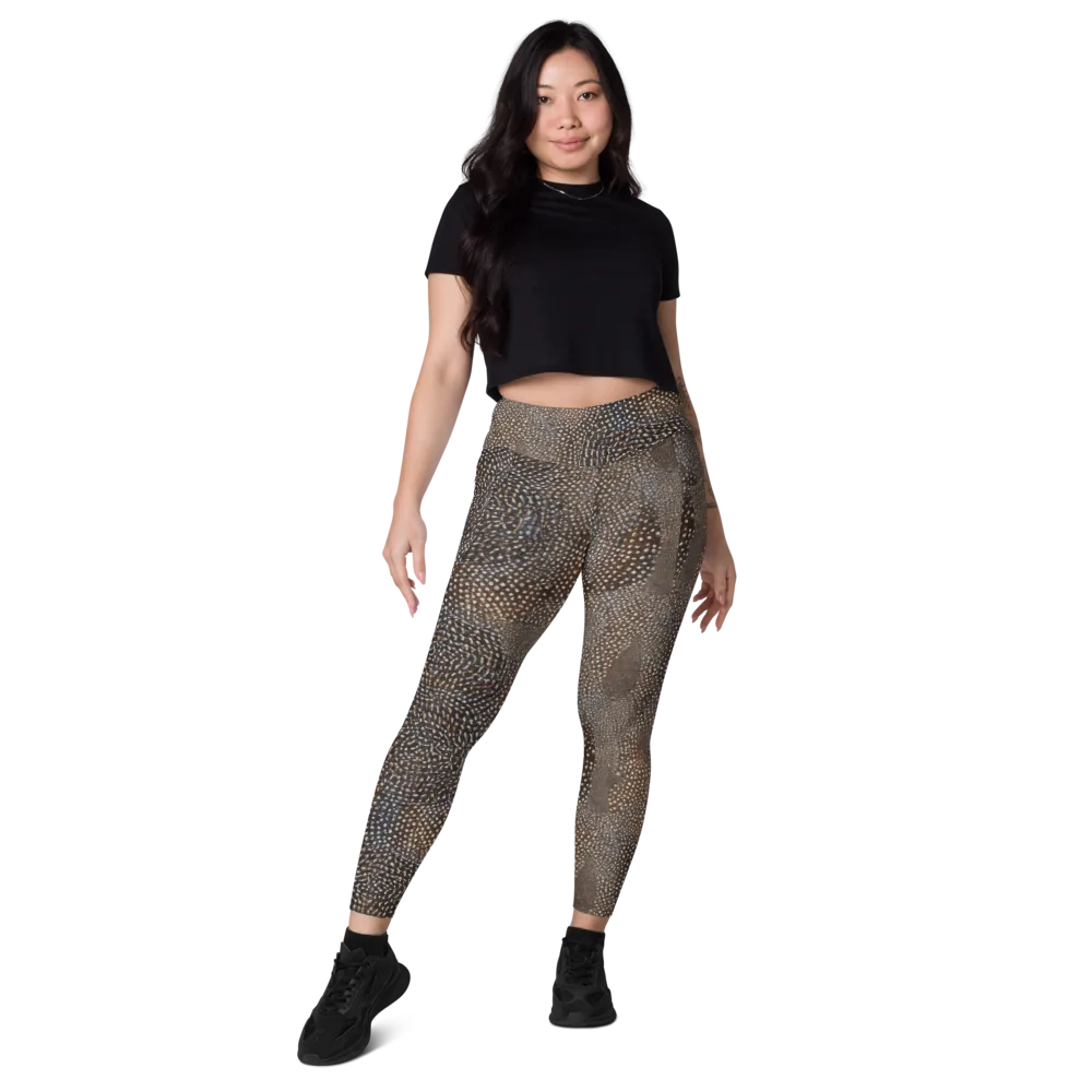 Cocoa Constellation on Leggings with Pockets — Front
