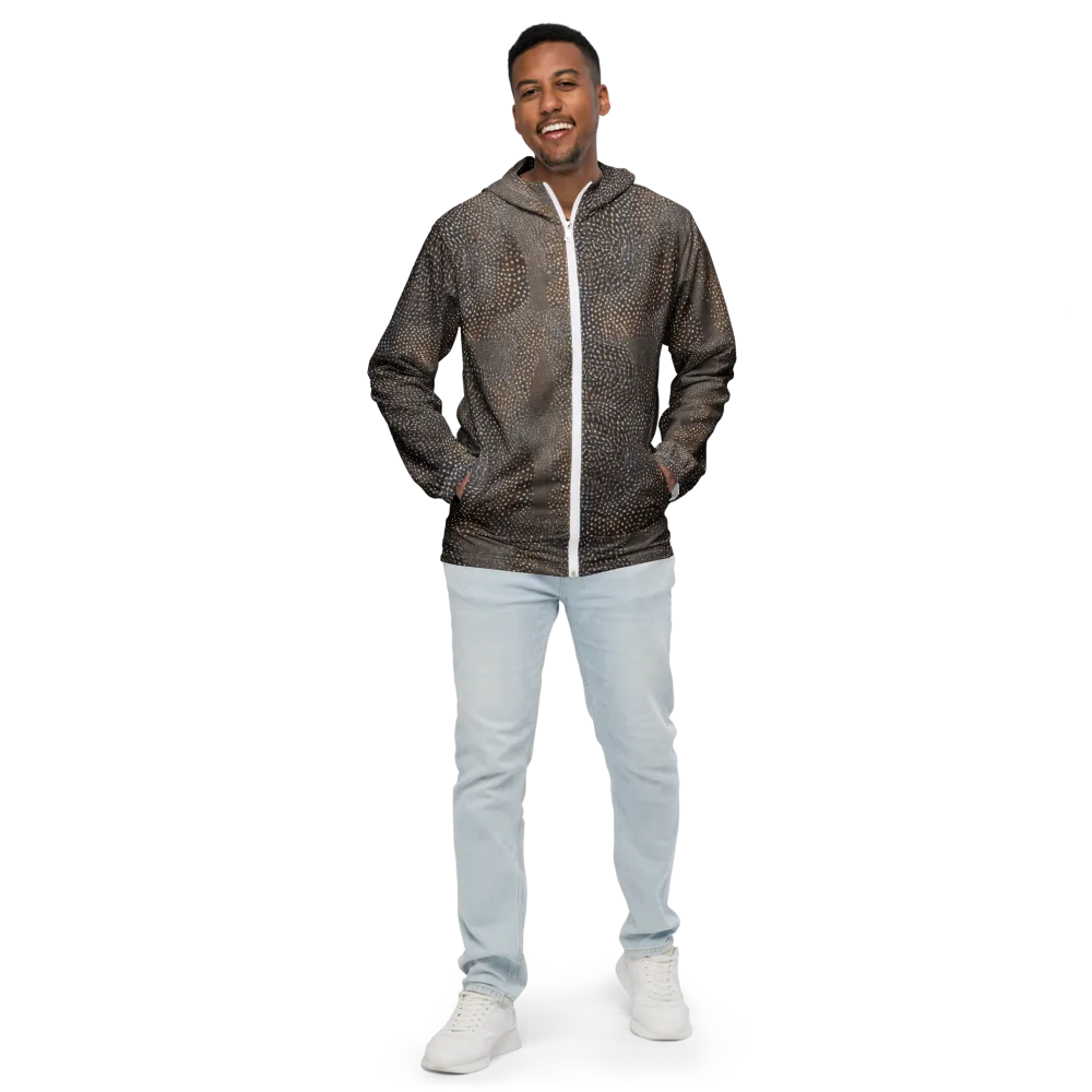 Cocoa Constellation on Men's Windbreaker — Front