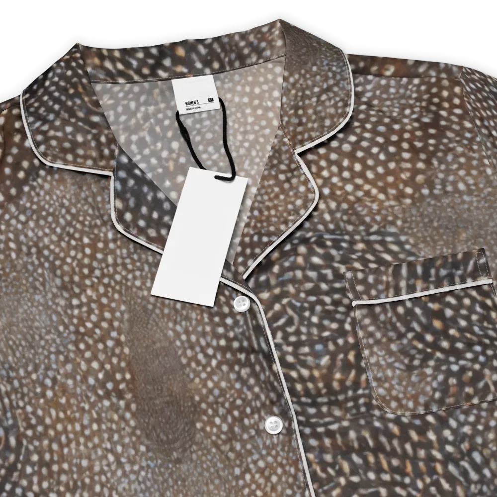 Cocoa Constellation on Women's Short Sleeve Pajama Top — Product details