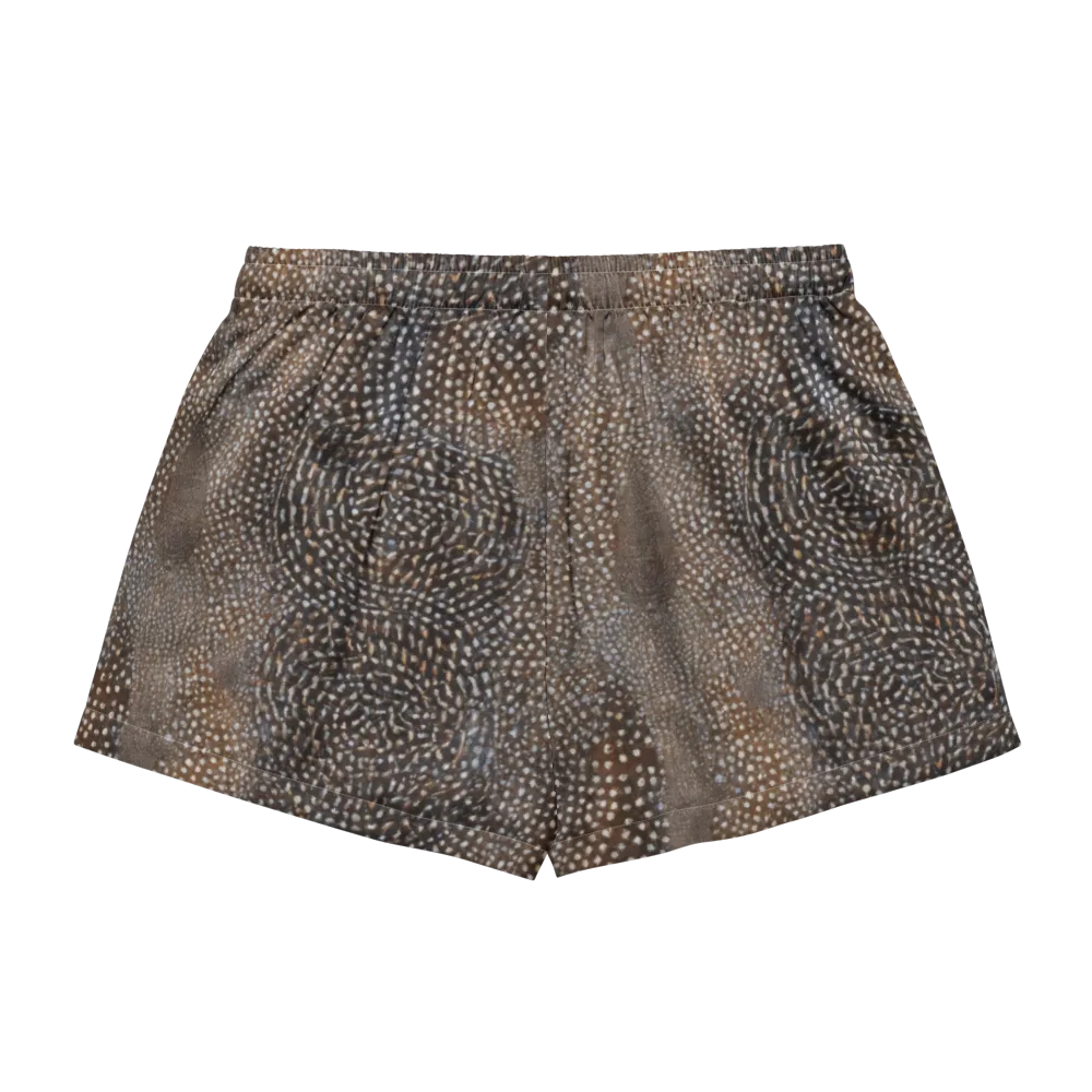 Cocoa Constellation on Women's Pajama Shorts — Back
