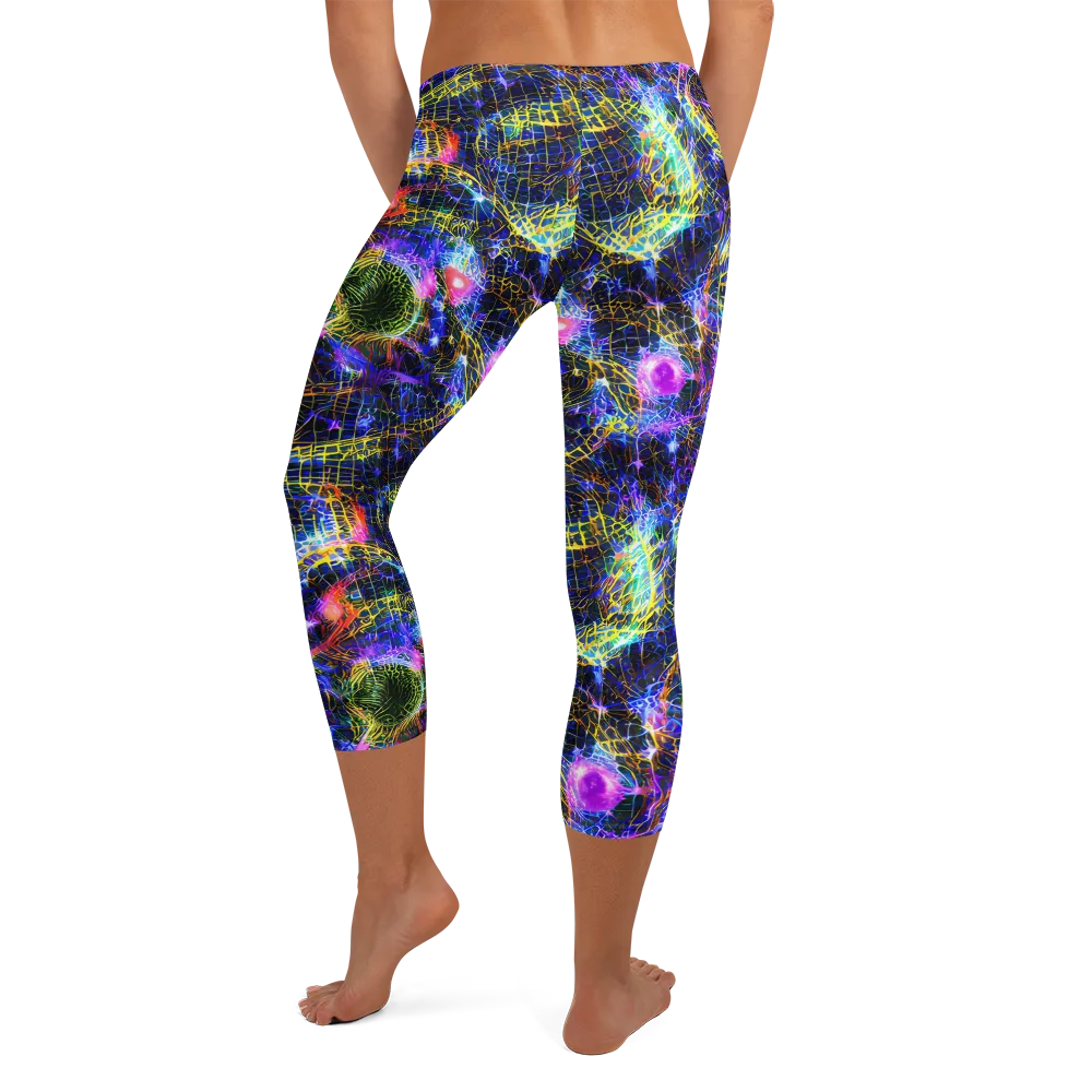 Prismatic Wilds on Capri Leggings — Back