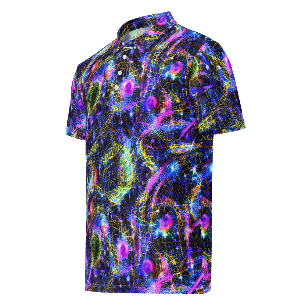 Prismatic Wilds on Men's Slim Fit Polo Shirt — Left Front