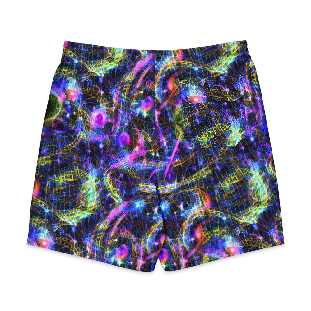 Prismatic Wilds on Men's Board Shorts — Back