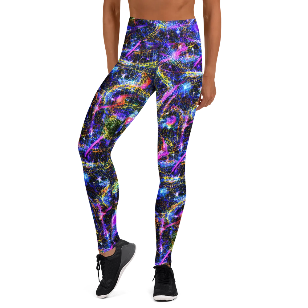 Prismatic Wilds on Yoga Leggings — Front