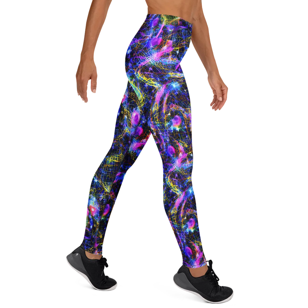 Prismatic Wilds on Yoga Leggings — Right