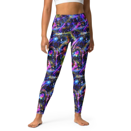 Prismatic Wilds on a Yoga Leggings