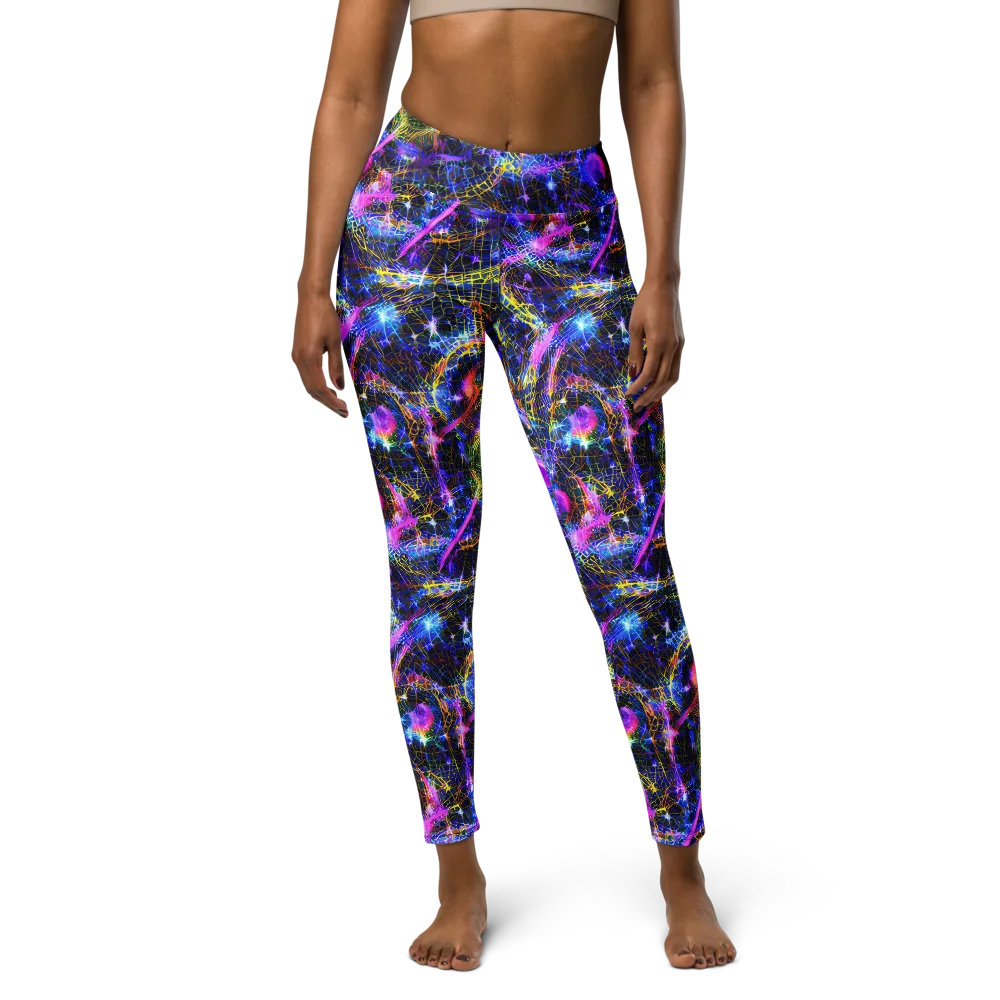 Prismatic Wilds on Yoga Leggings — Front