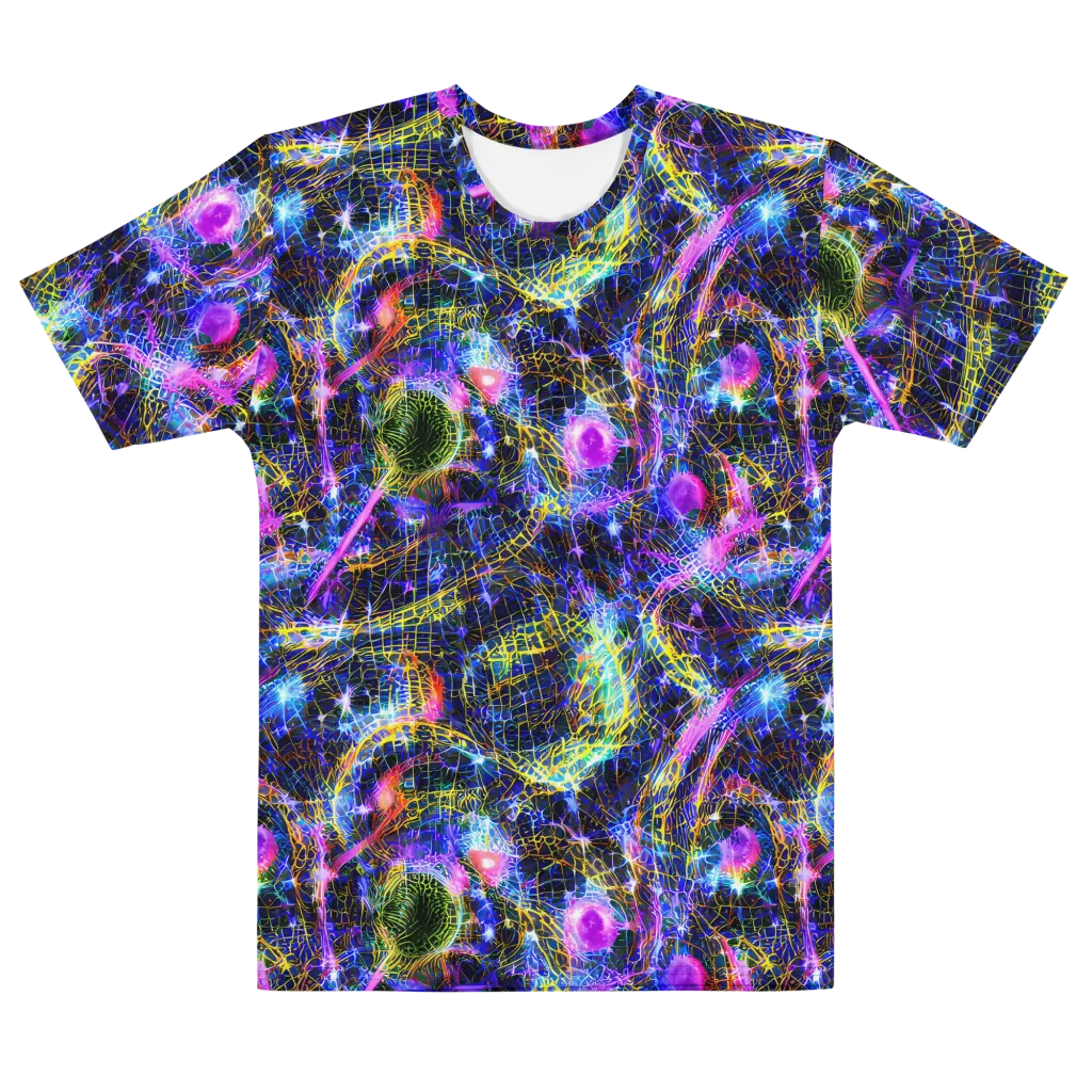 Prismatic Wilds on Men's Cotton Crew Neck T-Shirt — Front