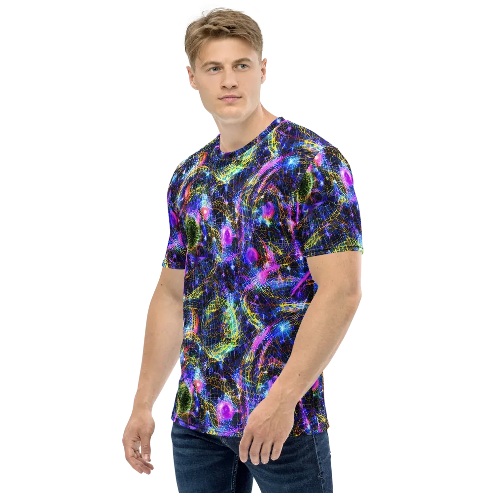 Prismatic Wilds on Men's Crew Neck T-Shirt — Left