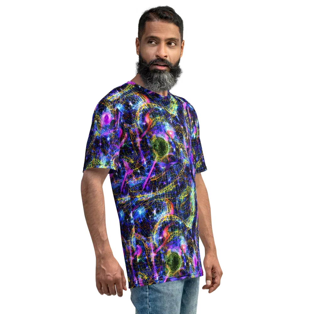 Prismatic Wilds on Men's Crew Neck T-Shirt — Right