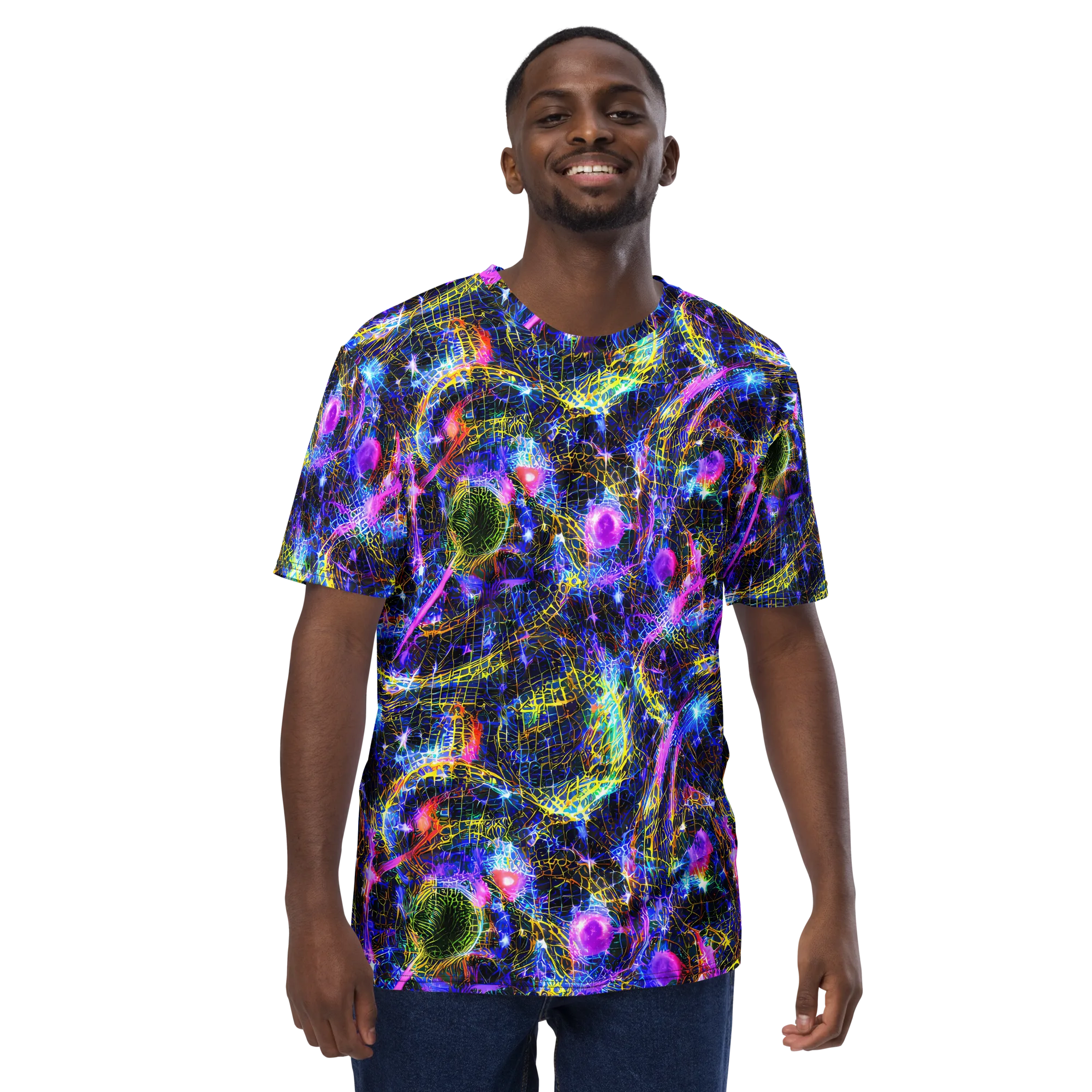 Prismatic Wilds on Men's Crew Neck T-Shirt — Front