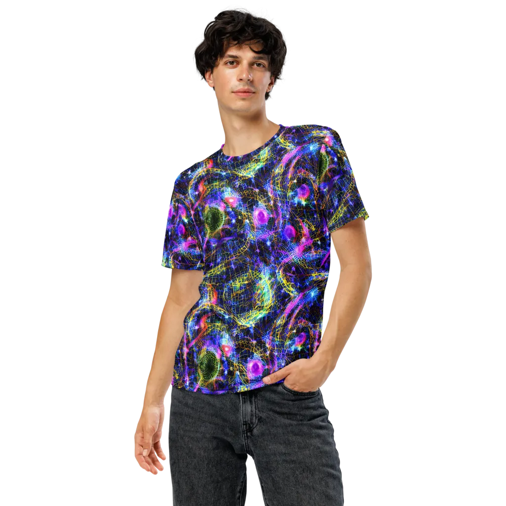 Prismatic Wilds on Men's Crew Neck T-Shirt — Front