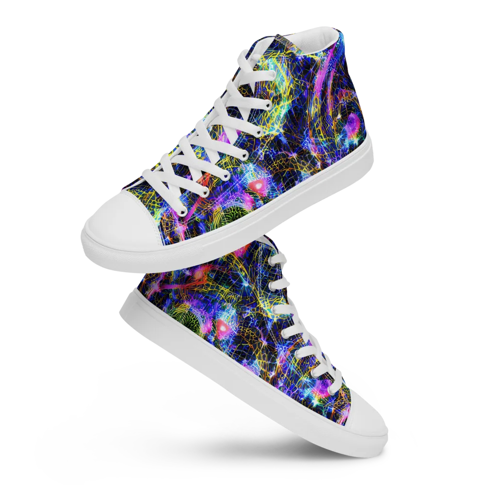 Prismatic Wilds on Men's High Top Canvas Shoes — Front