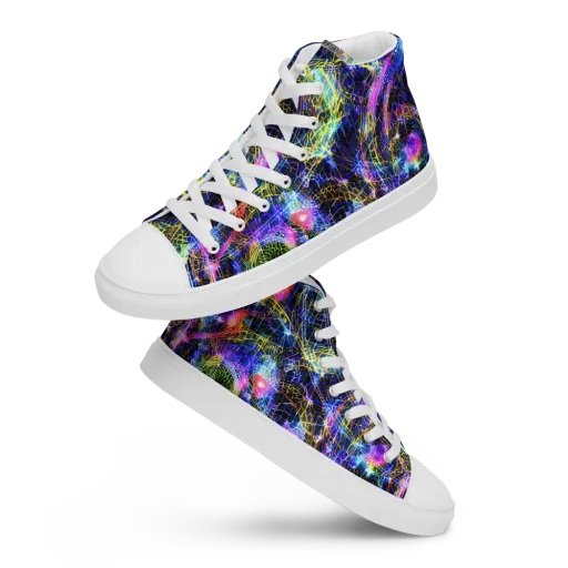 Prismatic Wilds on a Men's High Top Canvas Shoes