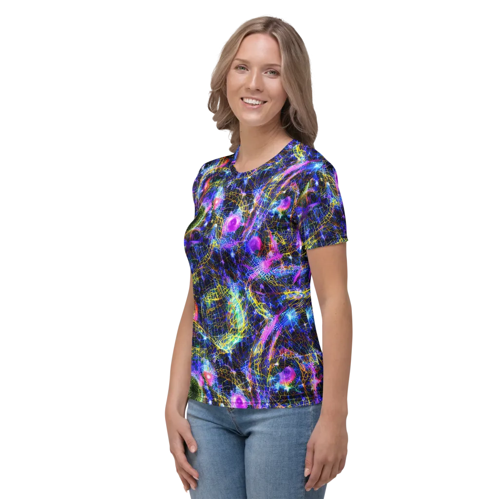 Prismatic Wilds on Women's Crew Neck T-Shirt — Left