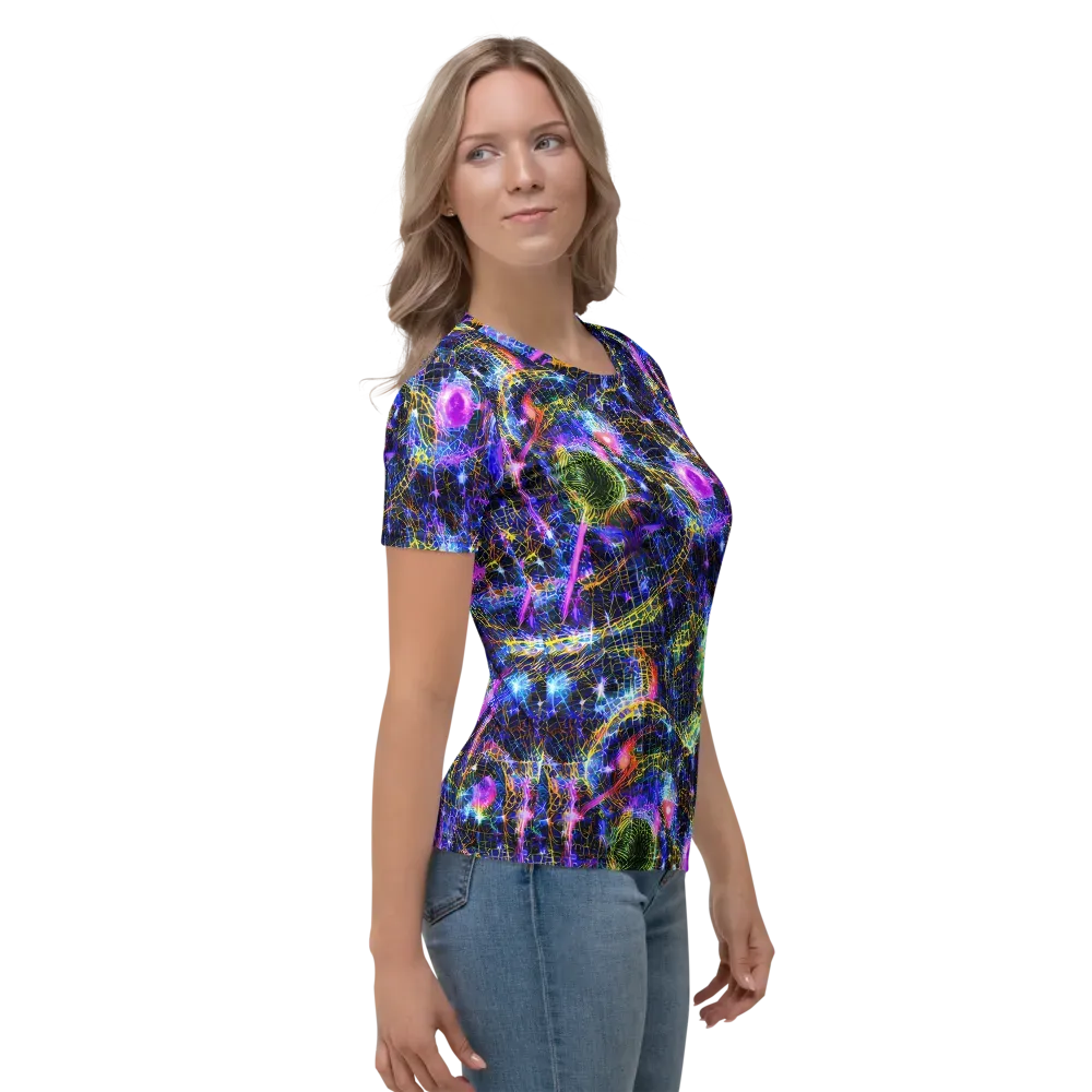 Prismatic Wilds on Women's Crew Neck T-Shirt — Right