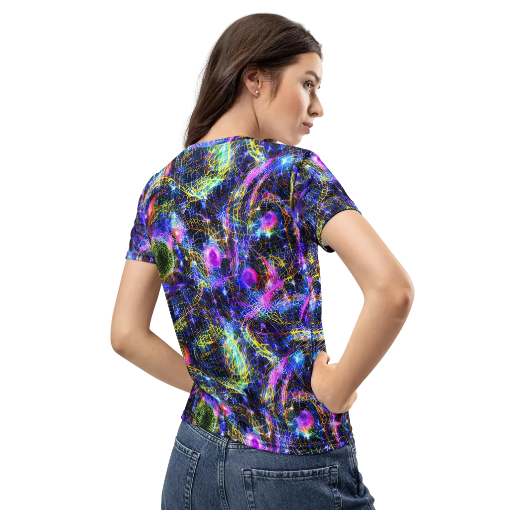 Prismatic Wilds on Women's Crew Neck T-Shirt — Back
