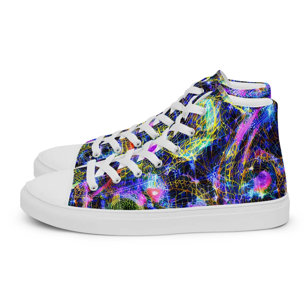 Prismatic Wilds on Women's High Top Canvas Shoes — Left