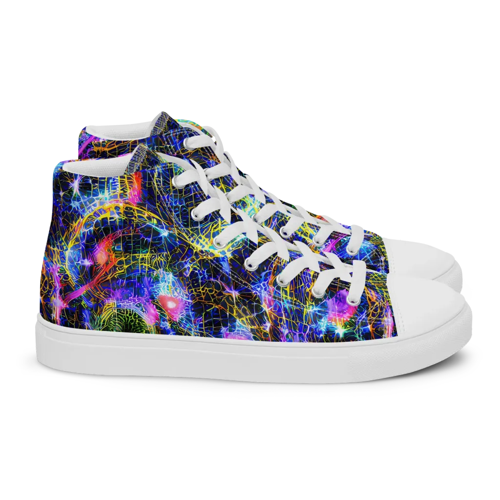 Prismatic Wilds on Women's High Top Canvas Shoes — Right