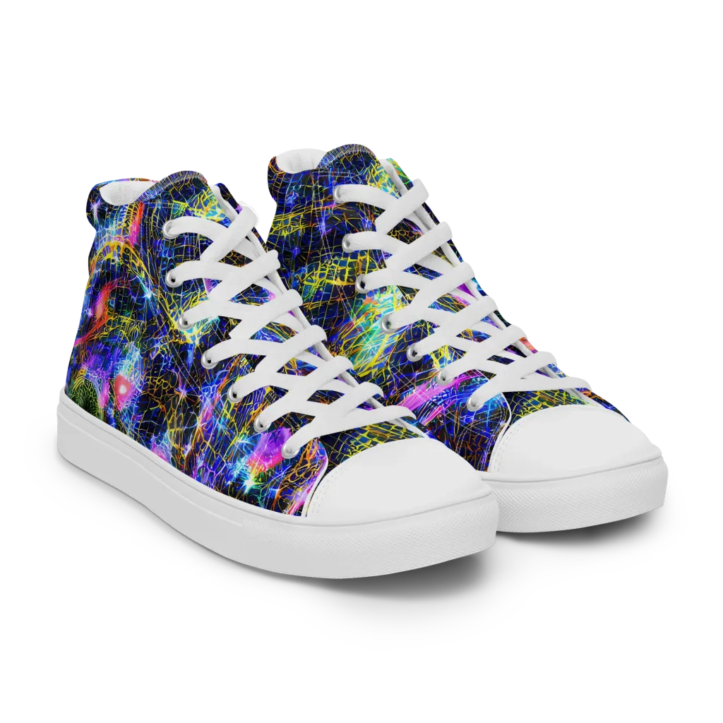 Prismatic Wilds on Women's High Top Canvas Shoes — Right Front
