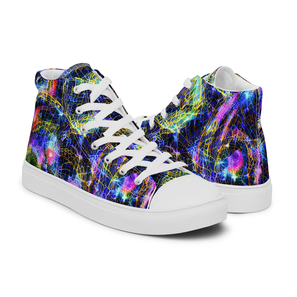 Prismatic Wilds on Women's High Top Canvas Shoes — Right