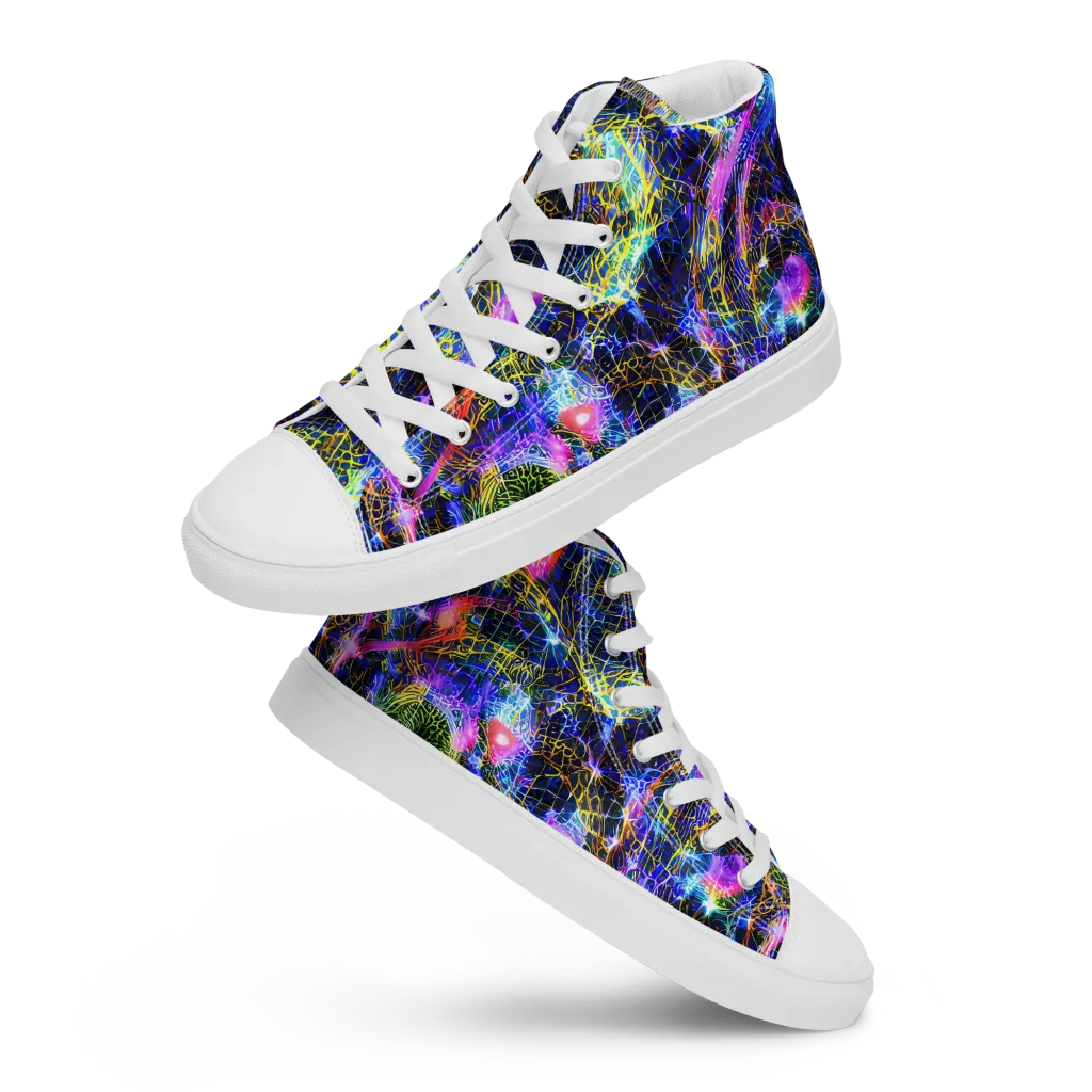 Prismatic Wilds on Women's High Top Canvas Shoes — Front