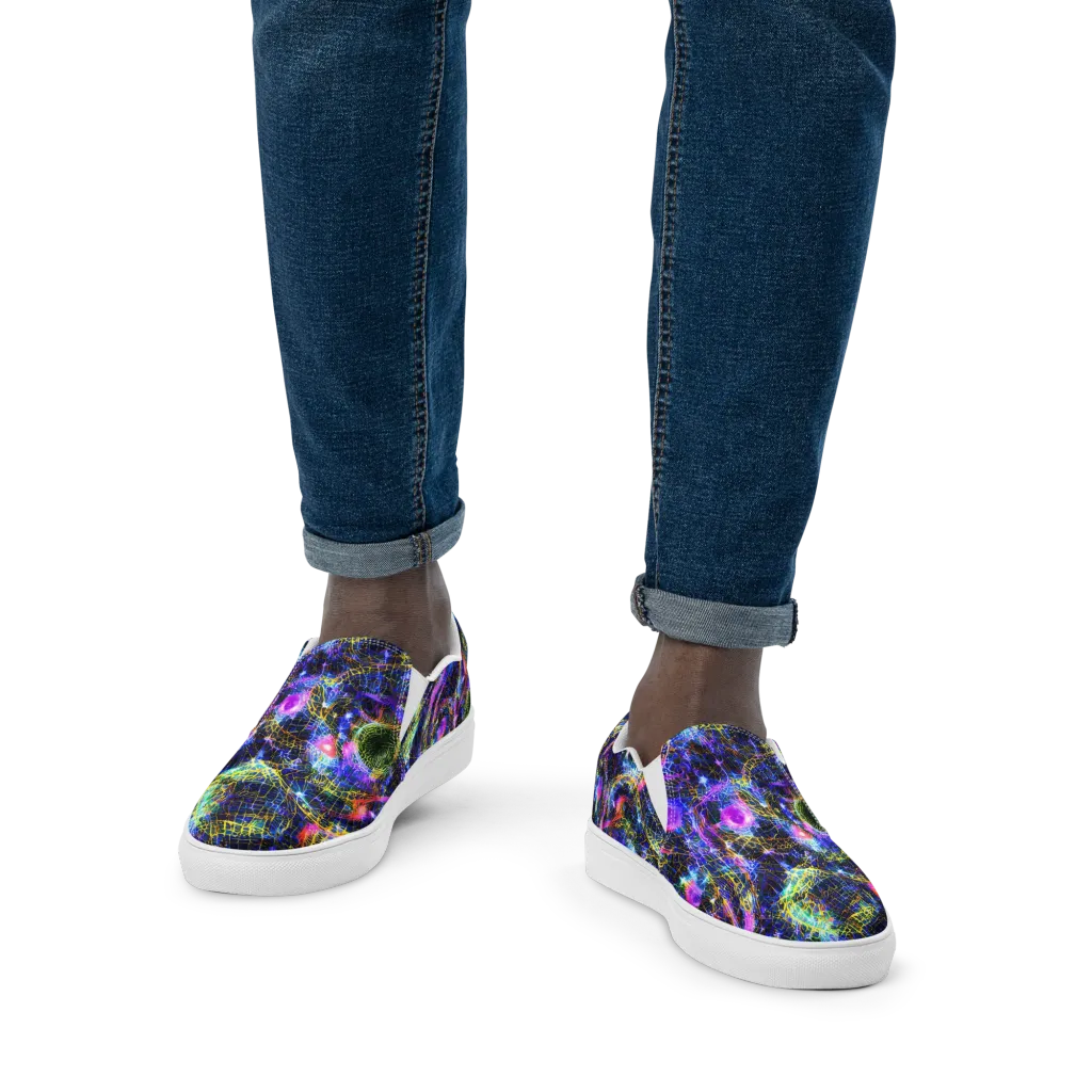 Prismatic Wilds on Men's Slip-On Canvas Shoes — Front