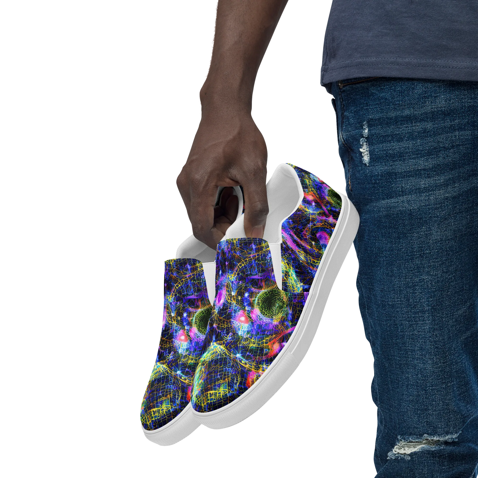 Prismatic Wilds on Men's Slip-On Canvas Shoes — Left Front